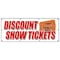 Signmission DISCOUNT SHOW TICKETS BANNER SIGN concert play comedy music save sale B-96 Discount Show Tickets - alternate 1